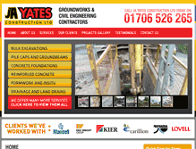 Tablet Screenshot of jayatesconstruction.co.uk